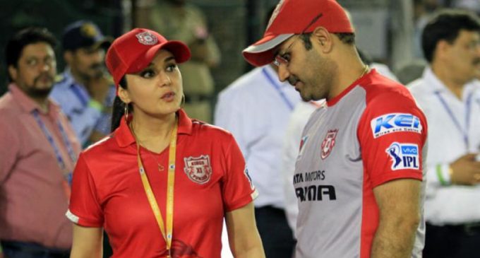 Ugly scenes as Kings XI Punjab co-owner Preity Zinta lashes out at Virender Sehwag?