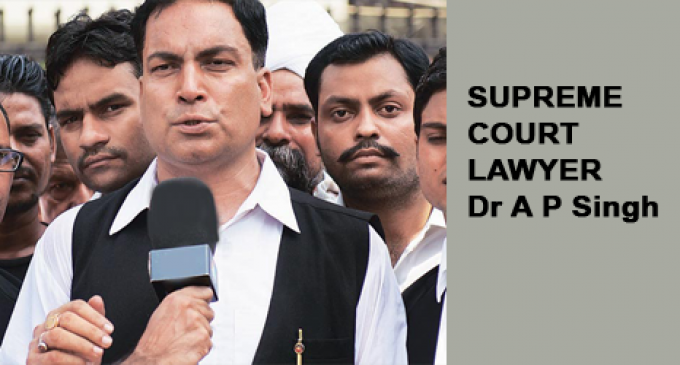 श्री दारा सेना के राष्ट्रीय अध्यक्ष मुकेश जैन को राजनैतिक षड़यंत्र, साजिश के साथ फसाया गया है: वकील डा ए पी सिंह