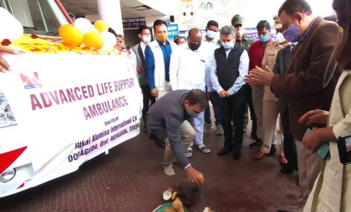 Munificence: : UAIL donates ambulance to Rayagada administration