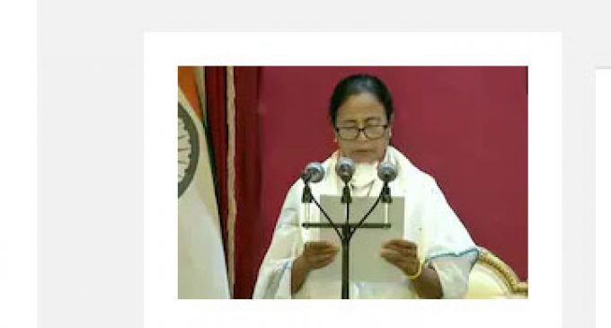 Mamata Banerjee takes oath for 3rd term as West Bengal Chief Minister