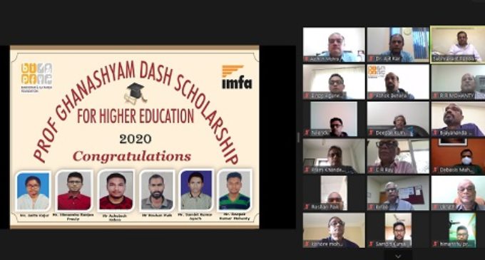 The 16th Prof Ghanashyam Dash Scholarship Awards Ceremony held