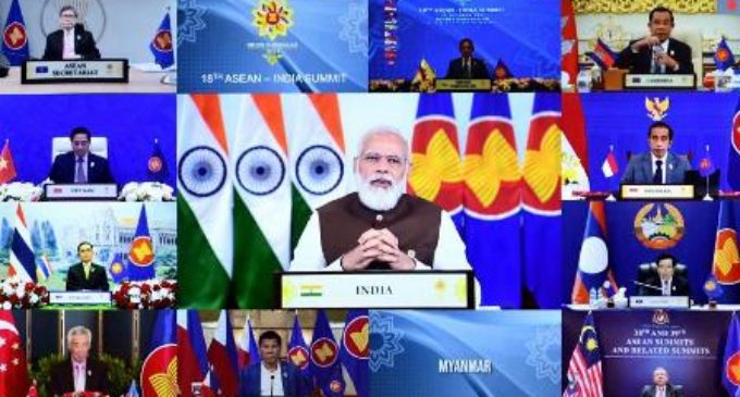 Modi, Asean leaders call for peaceful, stable South China Sea