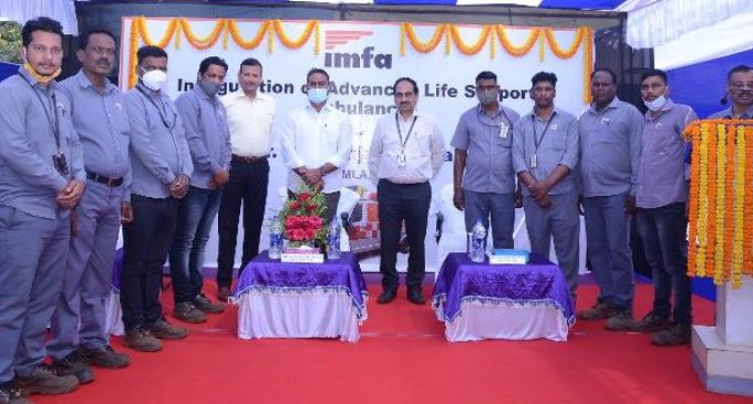 Great Move: Sukinda MLA Priti Ranjan inaugurates Advanced Life Support Ambulance in IMFA Mines