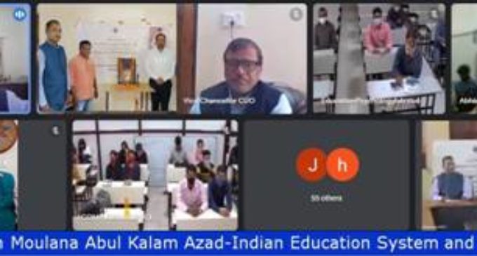 Central University of Odisha holds webinar on Moulana Abul Kalam Azad-Indian Education System