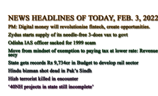 NEWS HEADLINES OF TODAY, FEB. 3, 2022