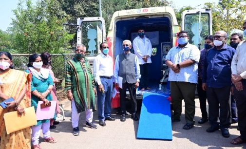 JSPL Foundation Flags-off Swasti Express for Senior Citizens & School Buses for Kids