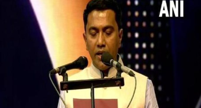 Pramod Sawant takes oath as Goa Chief Minister for 2nd consecutive term