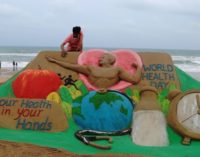 SAND ART: YOUR HEALTH IS IN YOUR HAND