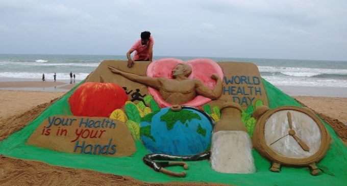 SAND ART: YOUR HEALTH IS IN YOUR HAND