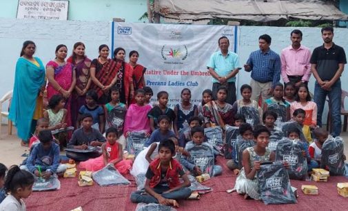 NTPC Dulanga Prerana Ladies Club distributes essential items to Eklavya Seva Ashram inmates