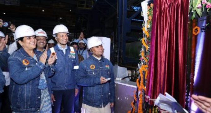 Odisha: Union  Steel minister RCP Singh dedicates JSPL rebar mill at Angul to nation