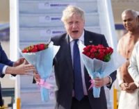 British PM Johnson arrives in India, given grand welcome in Ahmedabad