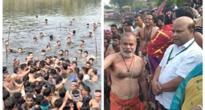 Deity came out from pond after 362 days