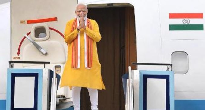 PM Modi arrives in Lumbini on Buddha Purnima; to hold talks with Nepalese counterpart