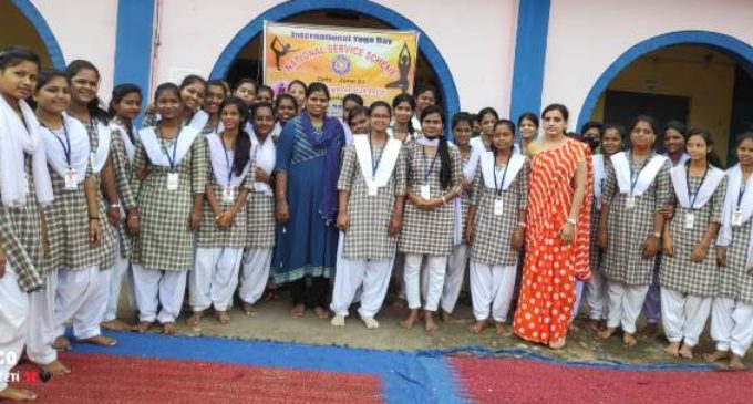 Maharishi Women’s Higher Secondary School observes Yoga Day