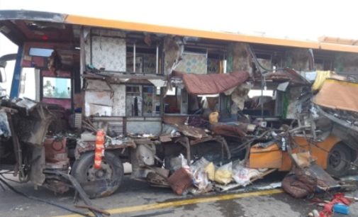 Double-decker buses collide on Purvanchal Expressway, eight dead