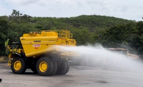 Komatsu India Launches New Super-Giant Water Sprinkler Wt 80kl