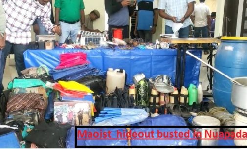 Maoist hideout busted in Odisha’s Nuapada, top cadres narrowly escape