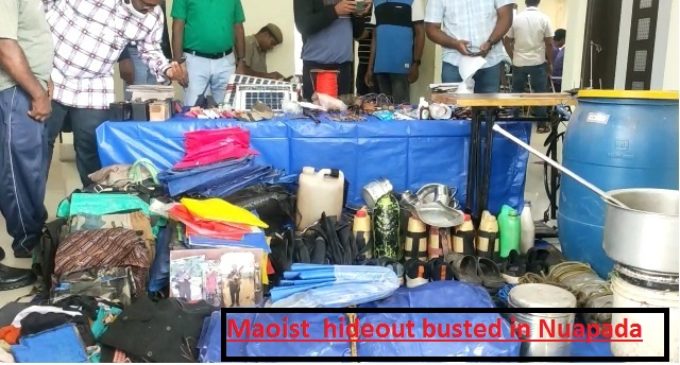 Maoist hideout busted in Odisha’s Nuapada, top cadres narrowly escape