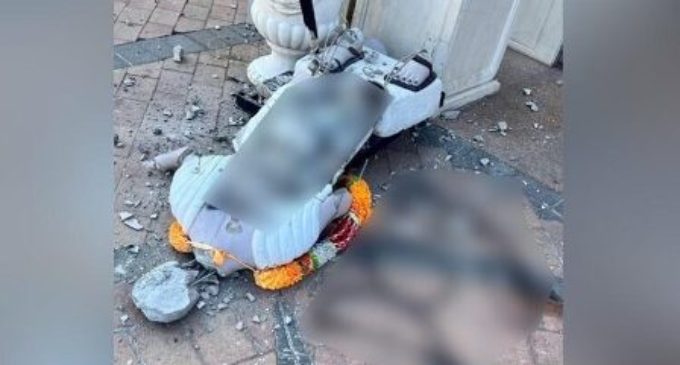 Gandhi statue outside Hindu temple in New York vandalised in possible hate crime: Reports
