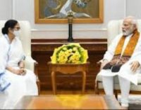 Prime MWest Bengal CM Mamata Banerjee meets PM Modiinister Narendra Modi