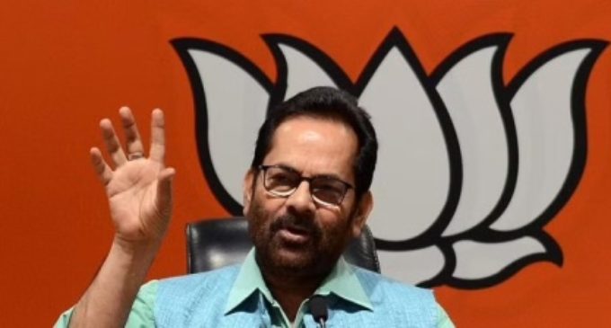 BJP’s Naqvi Pitches for Simultaneous Lok Sabha Polls, Says ‘One Nation, One Election’ Need of Hour
