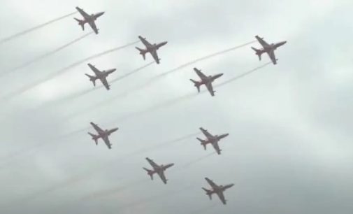 Suryakiran Air Show In Bhubaneswar Enthralls People With Breathtaking Formations