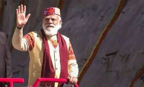 ‘Beginning of each future victory’: PM Modi sounds poll bugle in Himachal, literally