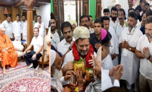 Bharat Jodo Yatra: In one day, Rahul Gandhi visits mutt, mosque, church
