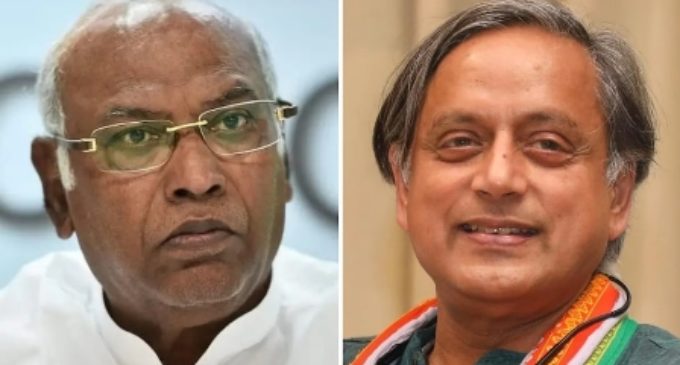 Shashi Tharoor vs Mallikarjun Kharge in race for Congress president, KN Tripathi out