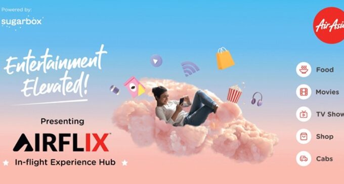 AirAsia India partners with Sugarbox to launch ‘first in the world’ multi-feature in-flight experience hub, ‘AirFlix’