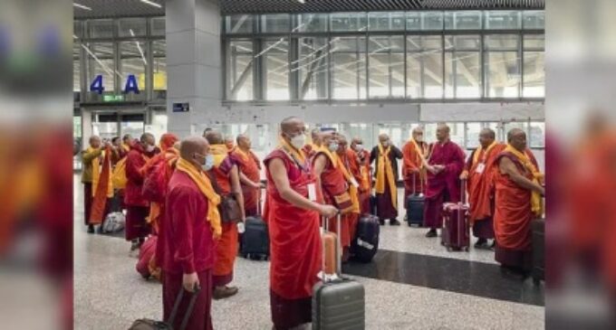 Footsteps of the Buddha: Monks from Bhutan on eight-day long trip to India
