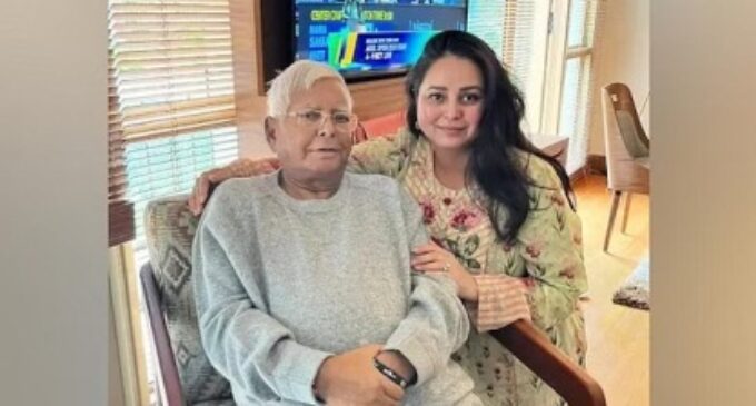 It is just small chunk of flesh, says Lalu’s daughter who decides to donate her kidney to RJD chief