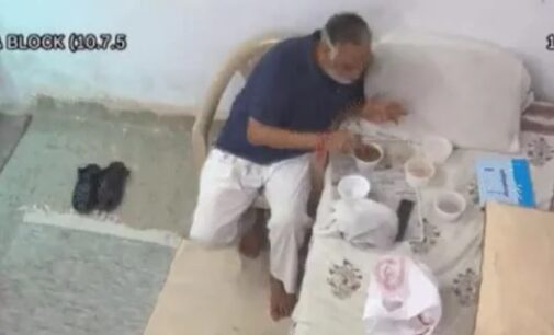 Day after ‘No proper food’ claim, new video shows Satyendar Jain enjoying meal in Tihar jail