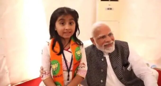‘Thought he was my grandpa’: Young girl who praised BJP with PM Modi by her side
