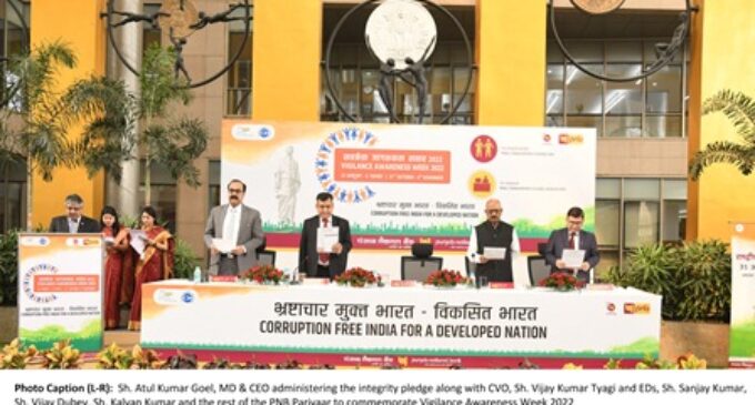 More than 1 lakh PNB employees take integrity pledge to mark Vigilance Awareness Week