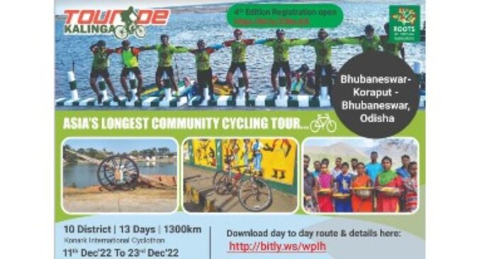 TOUR-DE-KALINGA’ ASIA’s longest community cycling campaign to kick start from Bhubaneswar on 11th December 2022