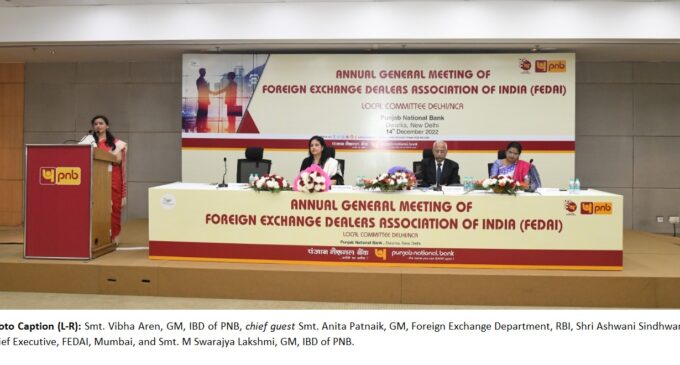 Punjab National Bank hosts the Annual General Meeting of FEDAI – Local Chapter Delhi/NCR