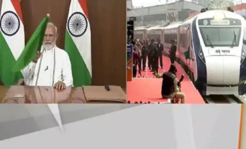 PM Modi virtually flags off Howrah-NJP Vande Bharat express