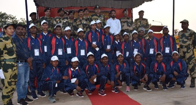 BSF sends 22 boys and girls  to Puduchery as part of awareness programme