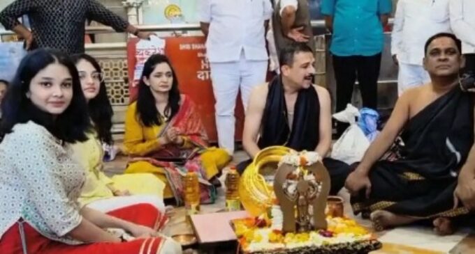 Naba Das donates Rs 1-Cr Kalas to Shani temple in Maharashtra