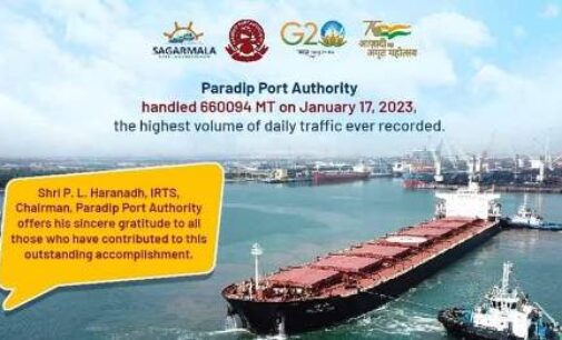 Paradip port handles highest ever single day cargo