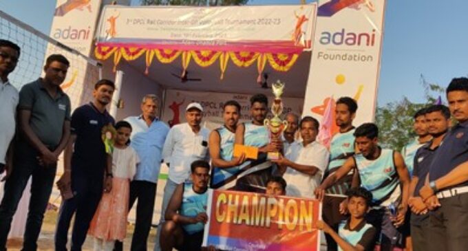 Adani foundation organises Volleyball Tournament