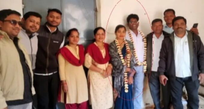 Headmaster goes for second marriage on school campus; photo goes viral on social media