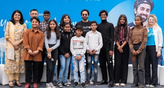 Bollywood star Ayushmann Khurrana appointed as UNICEF India National Ambassador