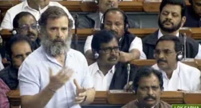 ‘How much money did Adani give to BJP?’: Rahul tears into the BJP government