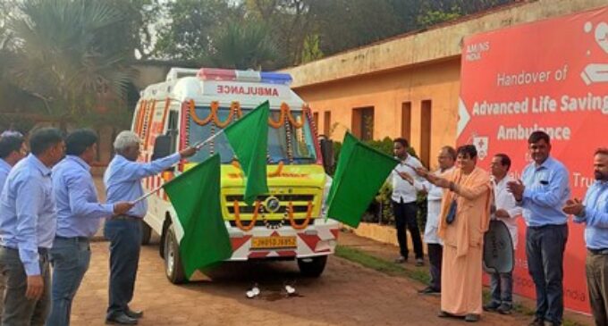 AM/NS India presents Advanced Life Support Ambulance to Viswa Kalyan Seva Trust
