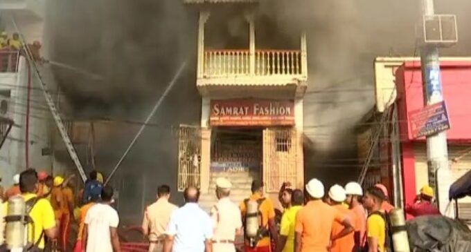 Major fire in market complex in Odisha’s pilgrim city Puri, 100 people rescued