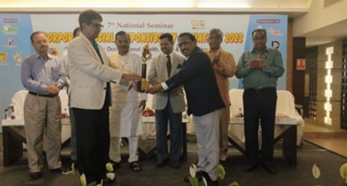 Glory: NTPC Darlipali bags prestigious Kalinga CSR Award