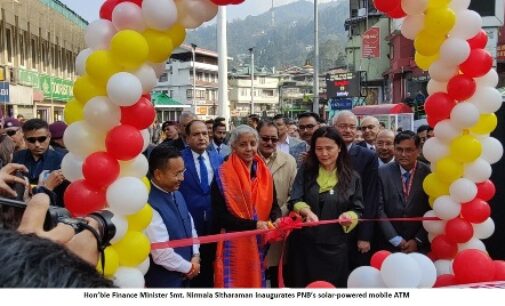 Finance Minister Nirmala Sitharaman inaugurates PNB’s solar-powered mobile ATM